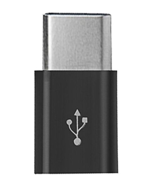 USB-micro female naar USB-C male adapter bovenkant